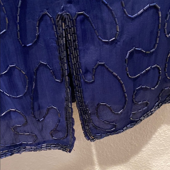 Vtg beaded Sequin midi‎ Dress - Picture 10 of 10